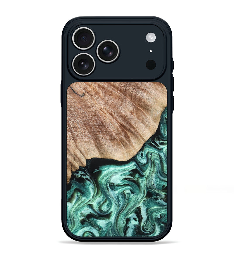 iPhone 17 Pro Max Wood Phone Case - Arya (Green, 824911)