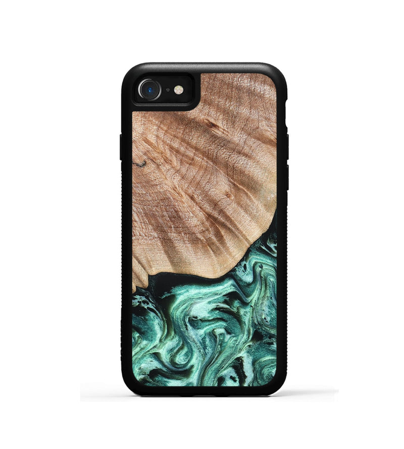 iPhone SE Wood Phone Case - Arya (Green, 824911)