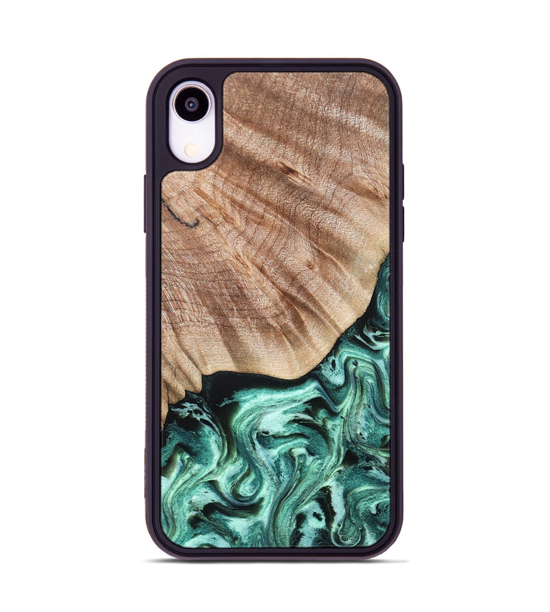 iPhone Xr Wood Phone Case - Arya (Green, 824911)