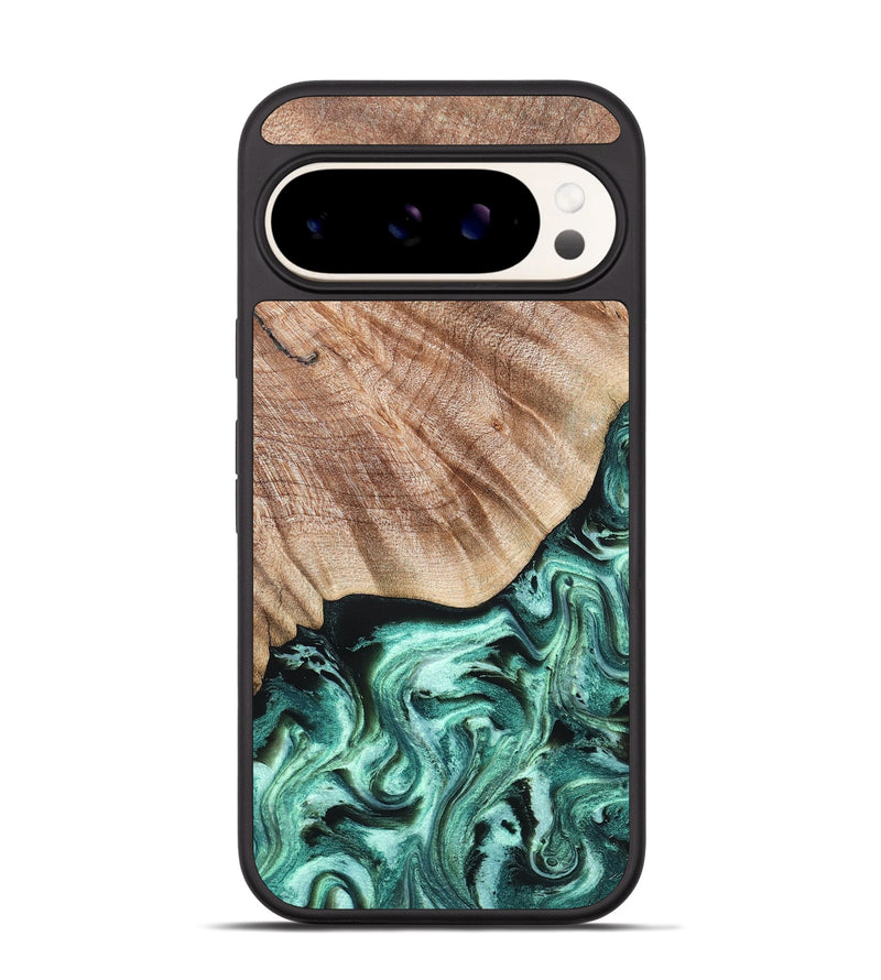 Pixel 9 Wood Phone Case - Arya (Green, 824911)
