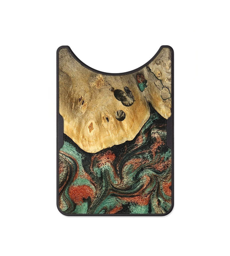 Alloy Wood Wallet - Liddie (Green, 824912)