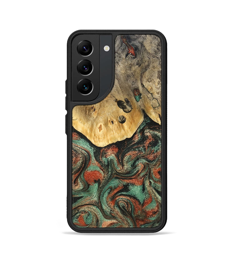 Galaxy S22 Wood Phone Case - Liddie (Green, 824912)