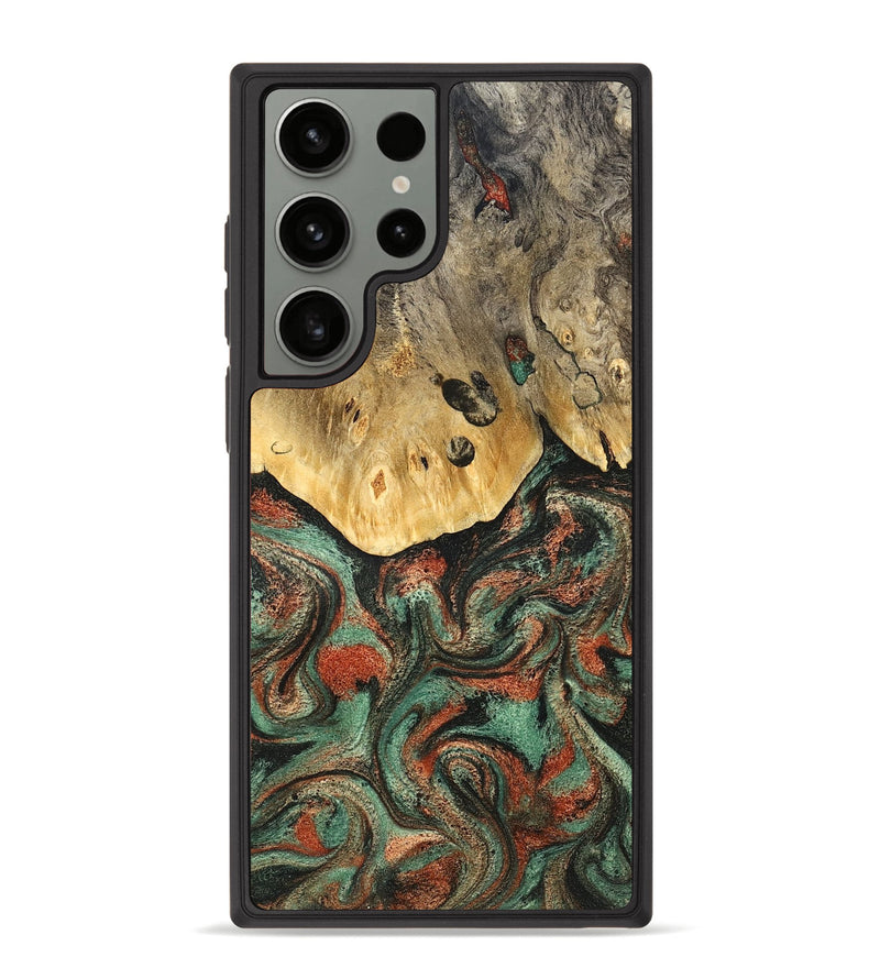 Galaxy S23 Ultra Wood Phone Case - Liddie (Green, 824912)