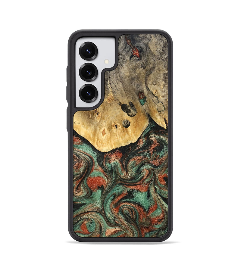 Galaxy S25 Wood Phone Case - Liddie (Green, 824912)