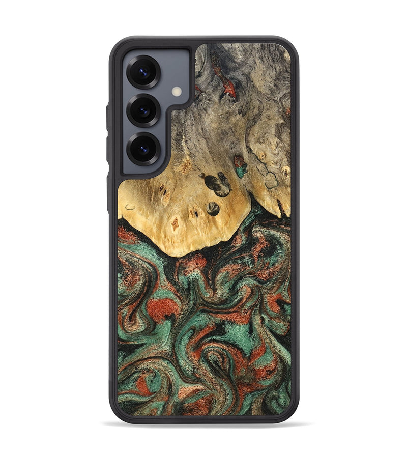 Galaxy S25 Plus Wood Phone Case - Liddie (Green, 824912)