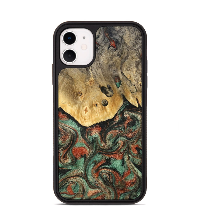 iPhone 11 Wood Phone Case - Liddie (Green, 824912)