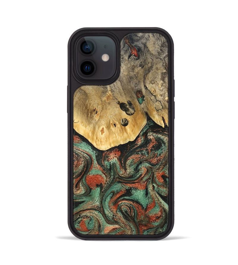 iPhone 12 Wood Phone Case - Liddie (Green, 824912)