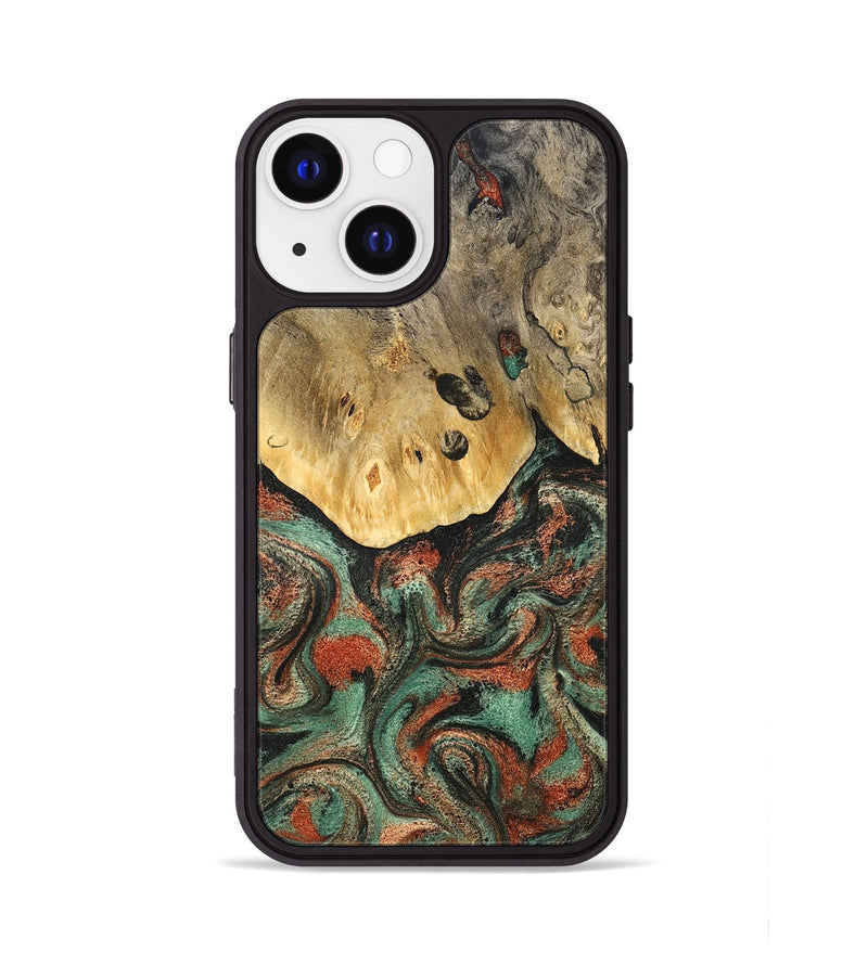 iPhone 13 Wood Phone Case - Liddie (Green, 824912)