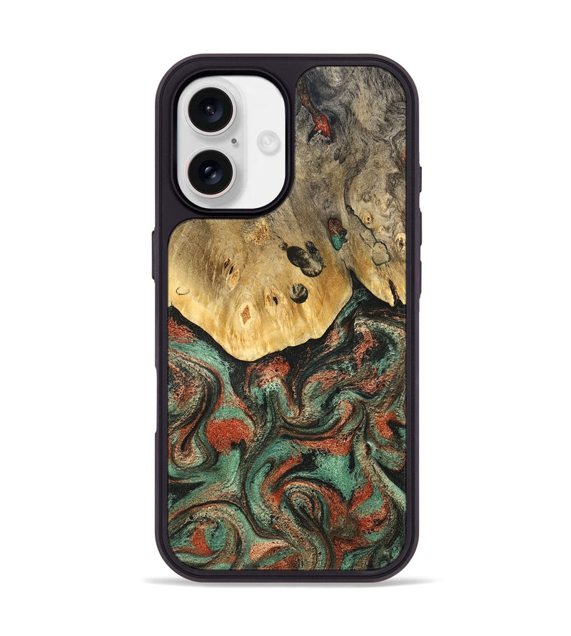 iPhone 17 Wood Phone Case - Liddie (Green, 824912)