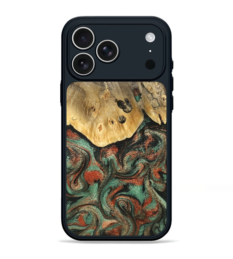 iPhone 17 Pro Max Wood Phone Case - Liddie (Green, 824912)