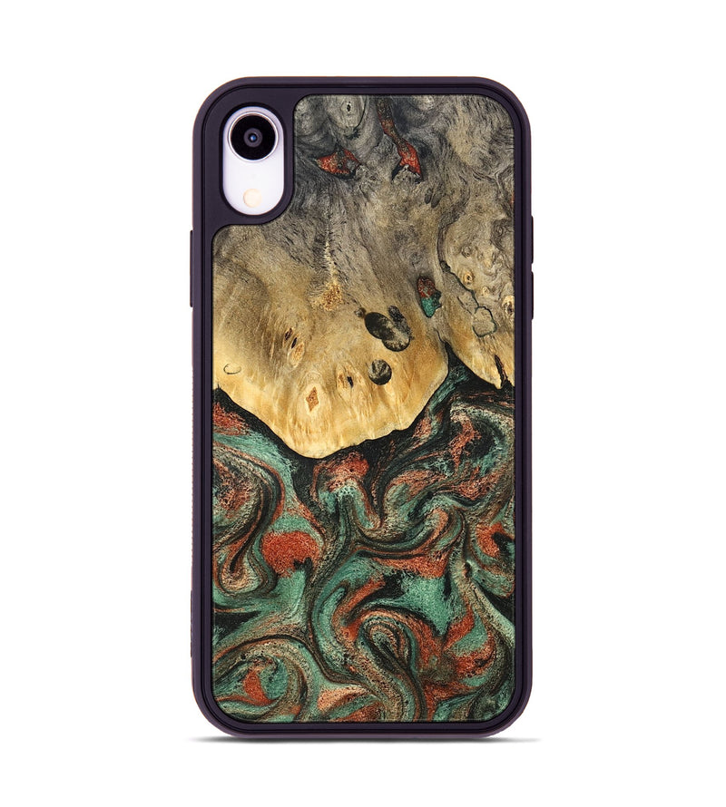 iPhone Xr Wood Phone Case - Liddie (Green, 824912)