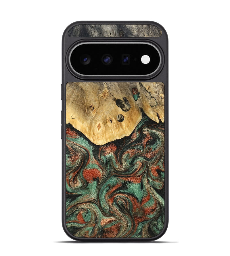 Pixel 11 Pro Wood Phone Case - Liddie (Green, 824912)