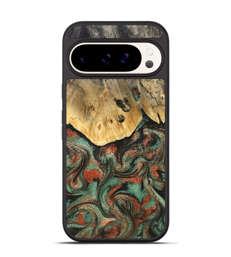 Pixel 9 Wood Phone Case - Liddie (Green, 824912)