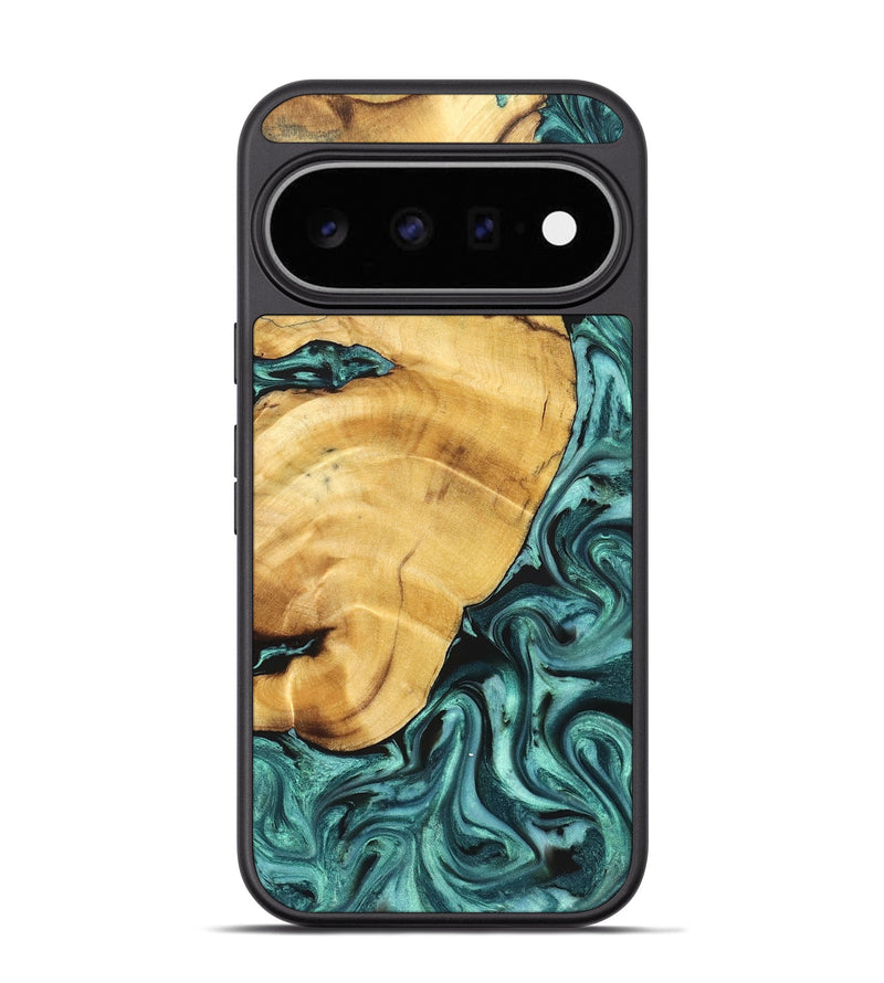 Pixel 11 Pro Wood Phone Case - Cyril (Green, 824914)
