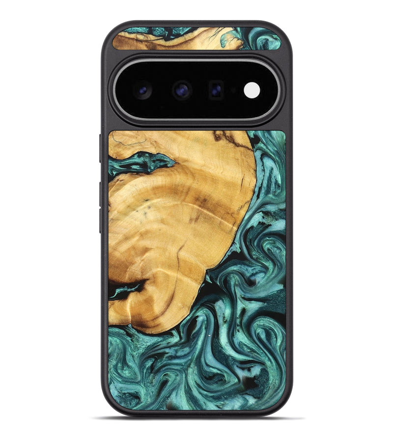 Pixel 11 Pro XL Wood Phone Case - Cyril (Green, 824914)