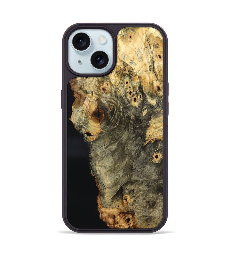 iPhone 15 Wood Phone Case - Adella (Wood Burl, 824919)