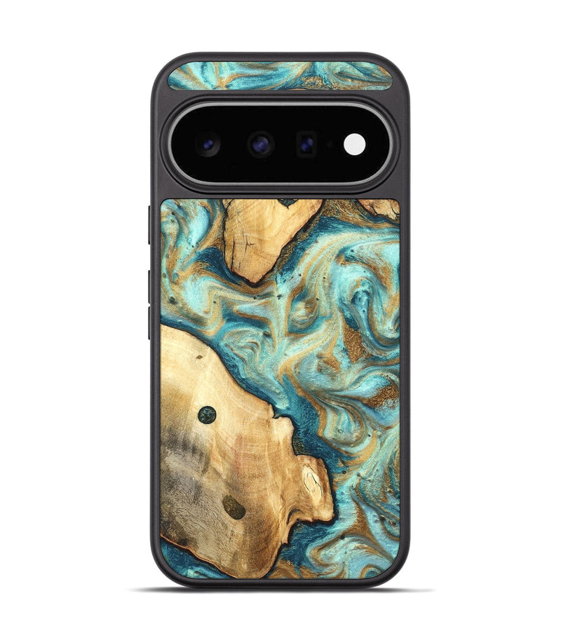 Pixel 11 Wood Phone Case - Osiris (Teal & Gold, 824921)