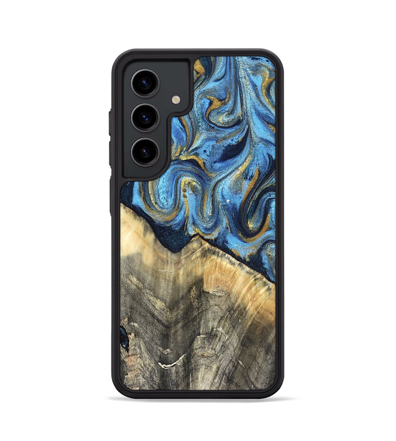 Galaxy S24 Wood Phone Case - Kristyn (Teal & Gold, 824924)