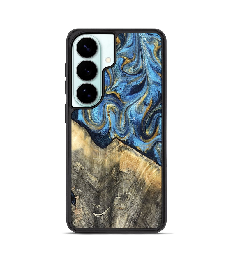 Galaxy S26 Wood Phone Case - Kristyn (Teal & Gold, 824924)