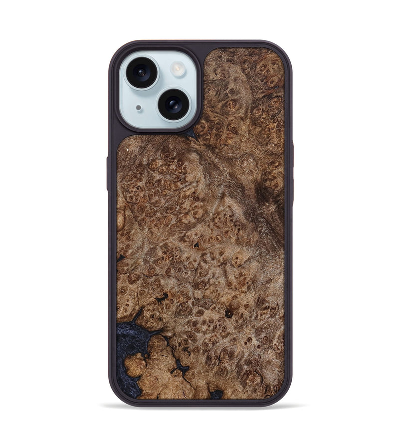 iPhone 15 Wood Phone Case - Silas (Wood Burl, 824930)