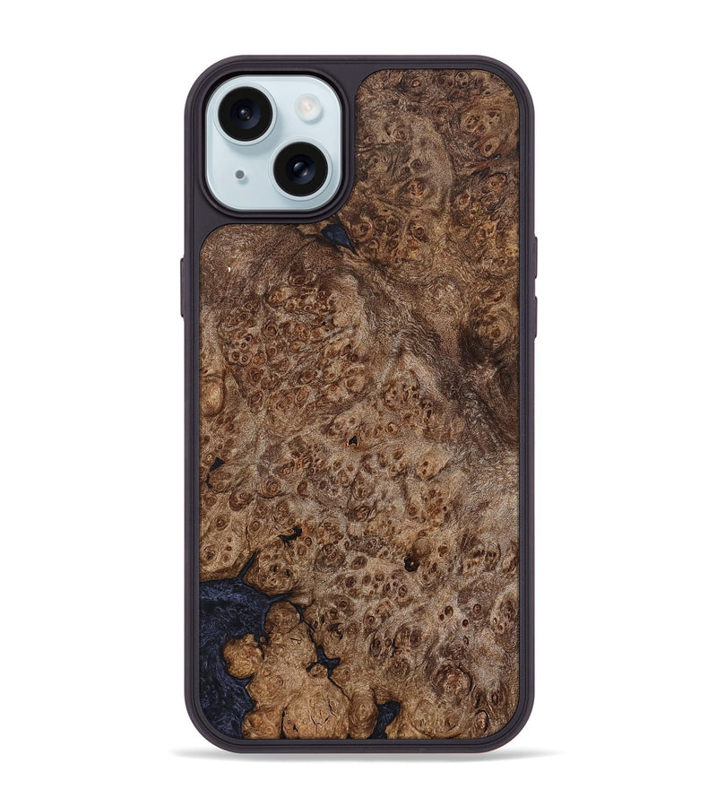 iPhone 15 Plus Wood Phone Case - Silas (Wood Burl, 824930)