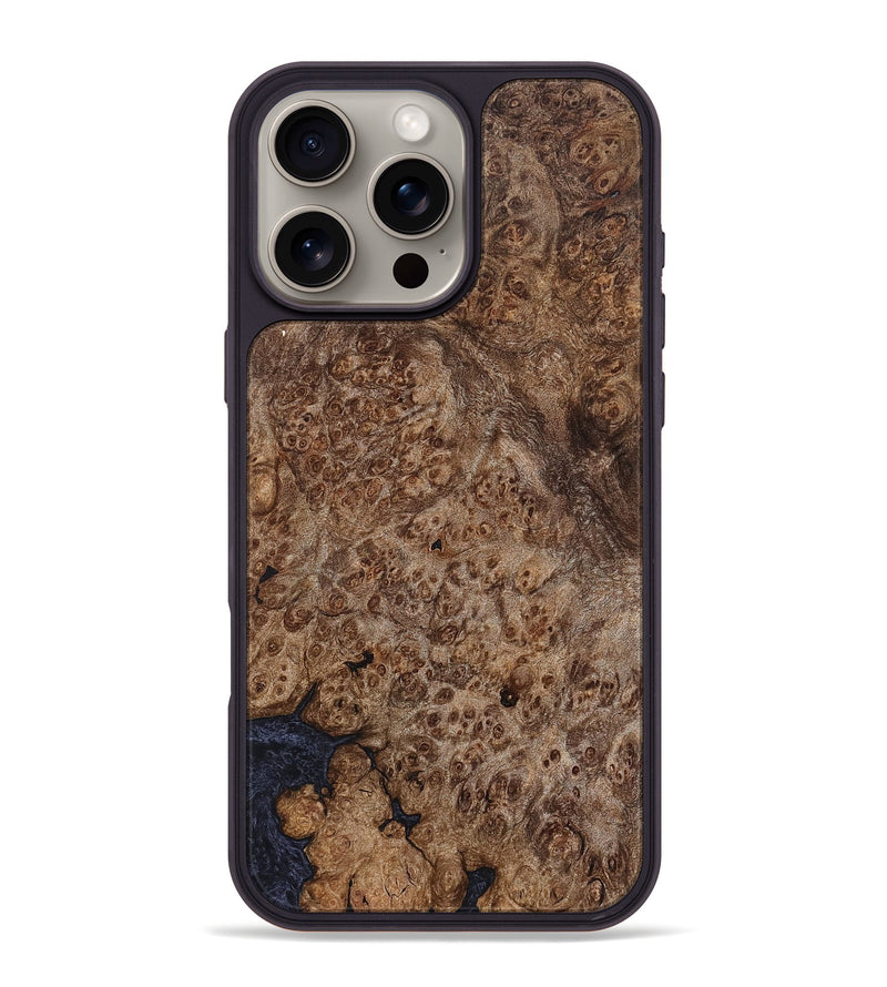 iPhone 16 Pro Max Wood Phone Case - Silas (Wood Burl, 824930)