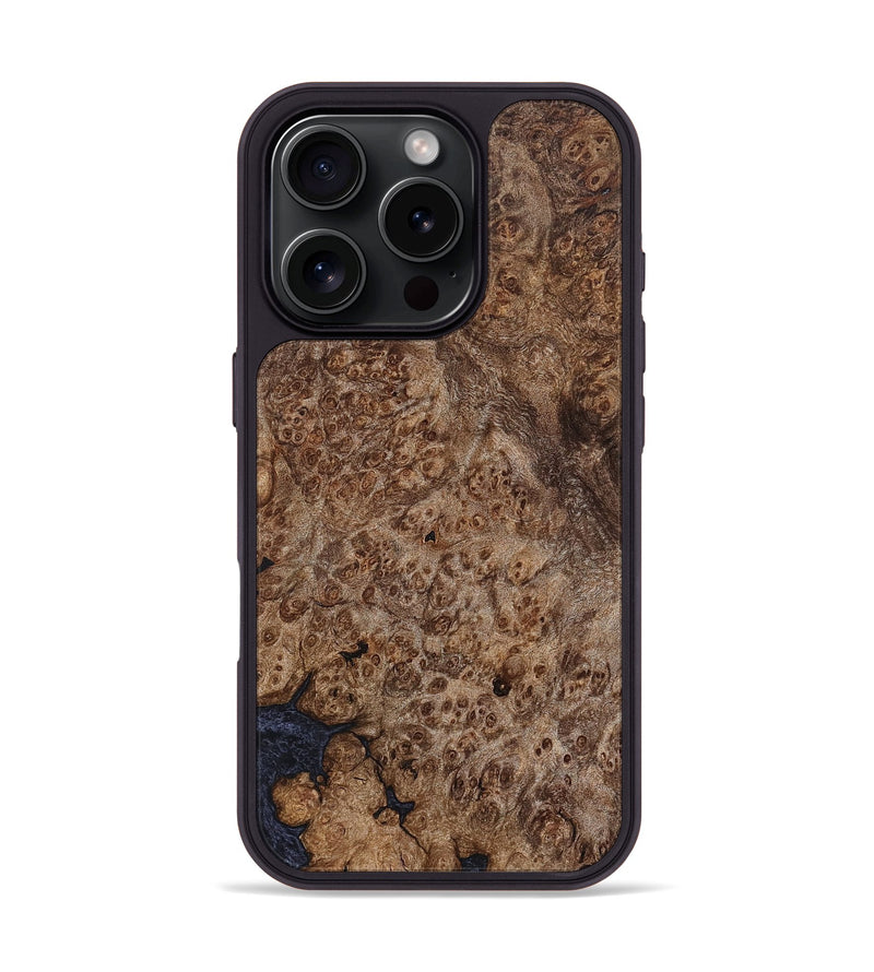 iPhone 16 Pro Wood Phone Case - Silas (Wood Burl, 824930)