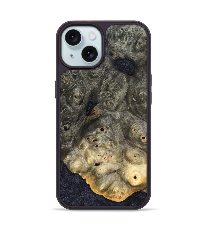 iPhone 15 Wood Phone Case - Donnie (Wood Burl, 824931)