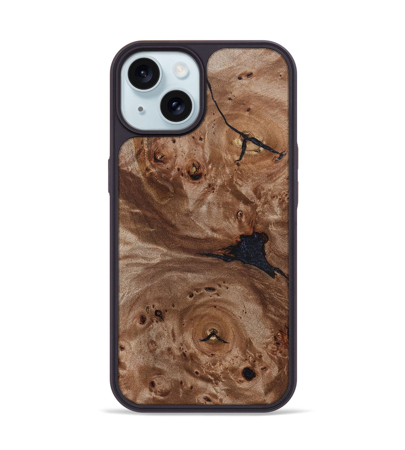 iPhone 15 Wood Phone Case - Quiana (Wood Burl, 824936)