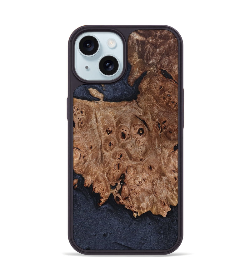 iPhone 15 Wood Phone Case - Ryann (Wood Burl, 824937)