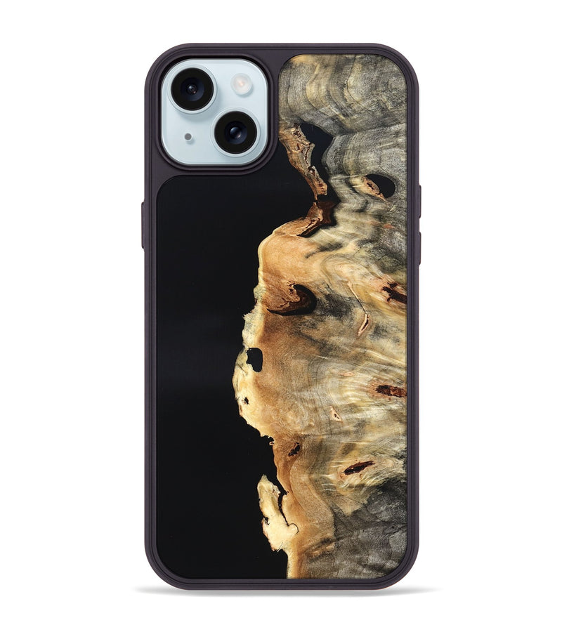 iPhone 15 Plus Wood Phone Case - Fannie (Wood Burl, 824939)