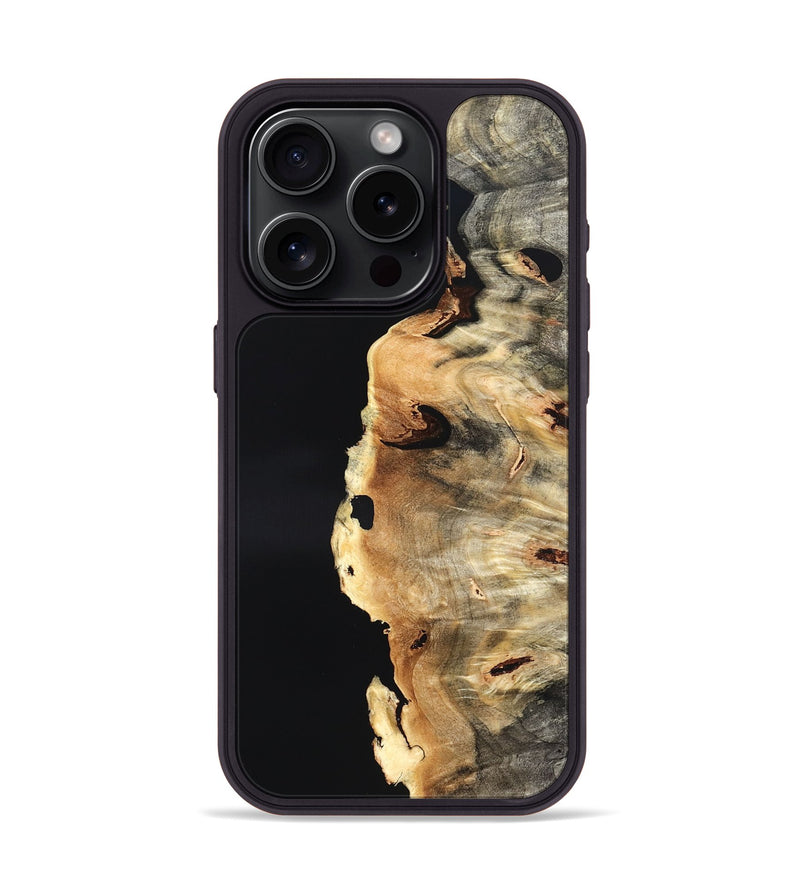 iPhone 15 Pro Wood Phone Case - Fannie (Wood Burl, 824939)