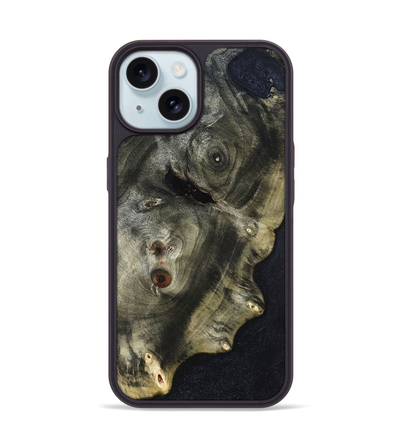 iPhone 15 Wood Phone Case - Dinah (Wood Burl, 824942)