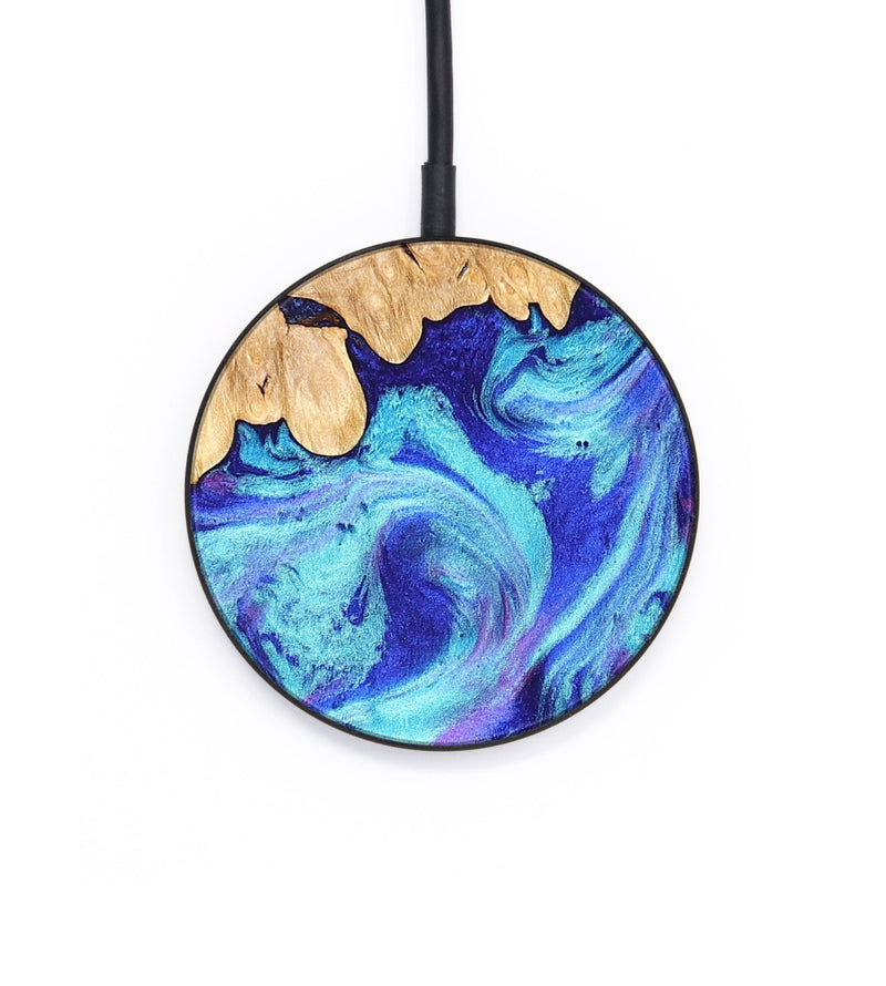 Circle Wood Wireless Charger - Salina (Purple, 824943)