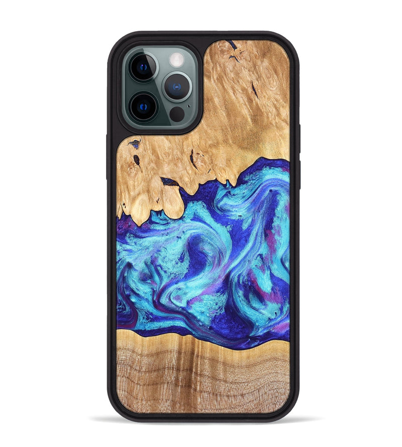 iPhone 12 Pro Max Wood Phone Case - Salina (Purple, 824943)