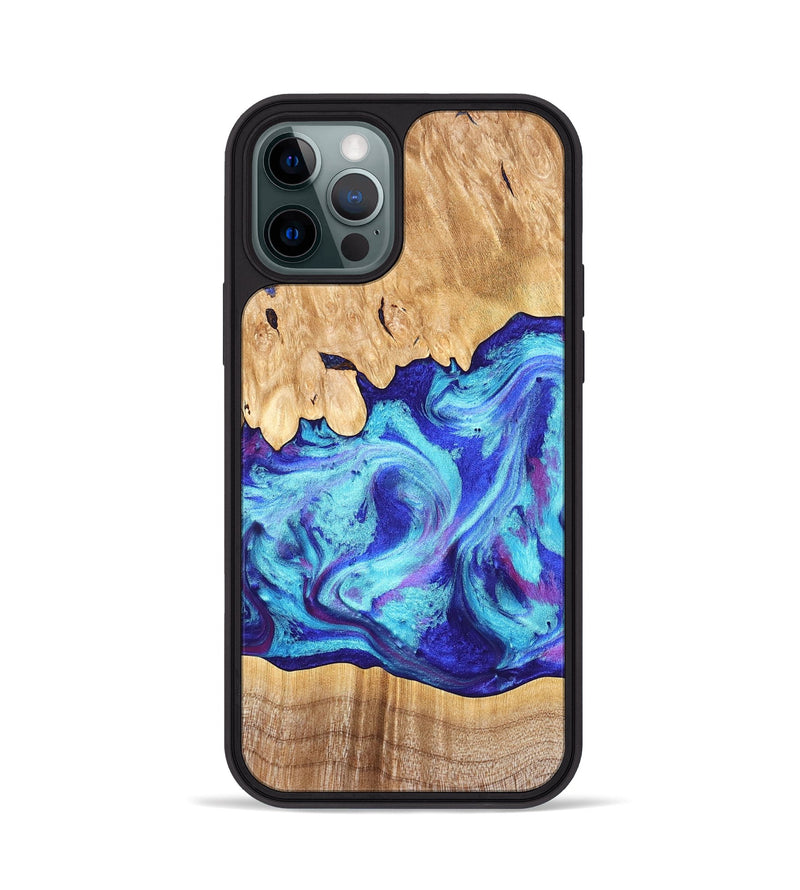 iPhone 12 Pro Wood Phone Case - Salina (Purple, 824943)