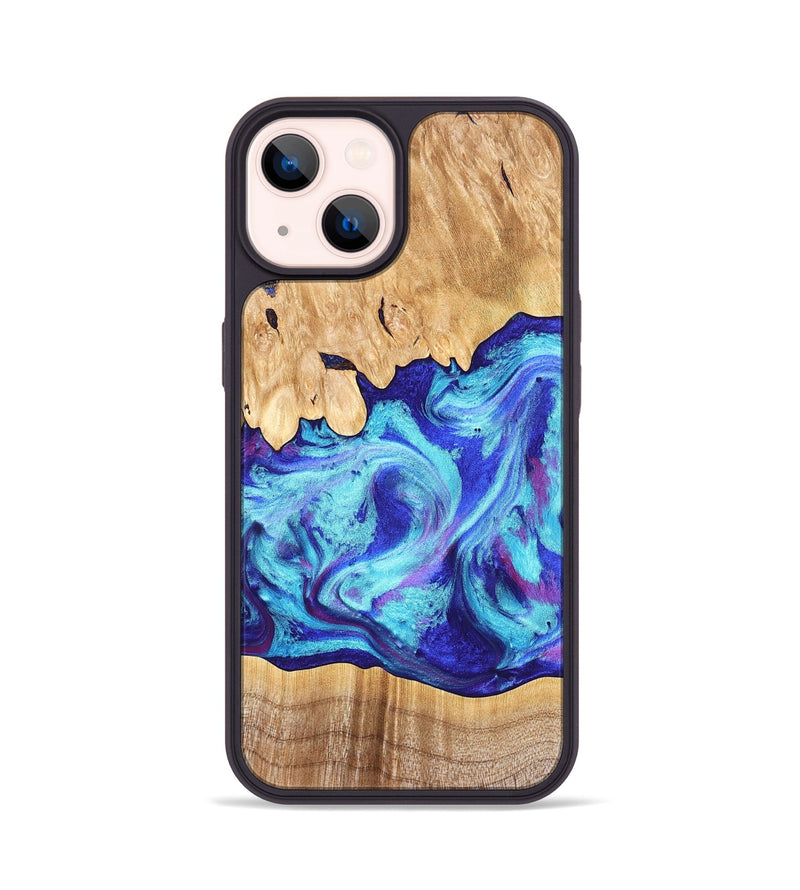 iPhone 14 Wood Phone Case - Salina (Purple, 824943)