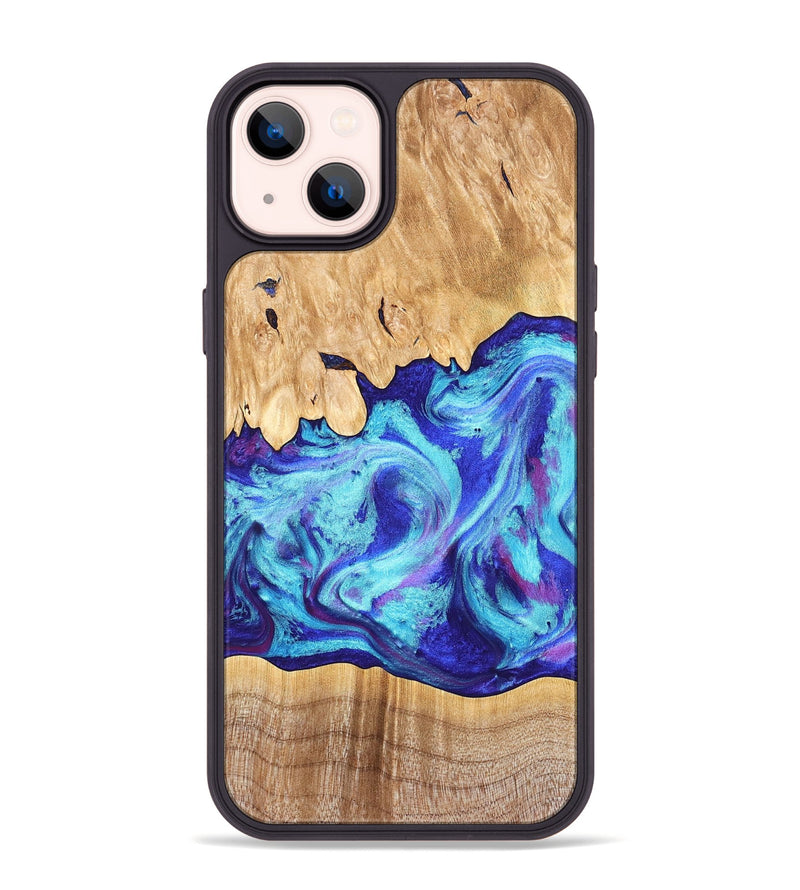 iPhone 14 Plus Wood Phone Case - Salina (Purple, 824943)