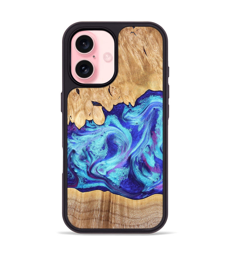 iPhone 16 Wood Phone Case - Salina (Purple, 824943)