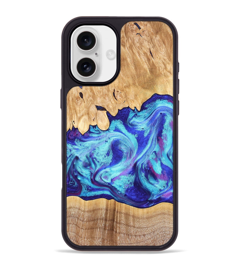iPhone 16 Plus Wood Phone Case - Salina (Purple, 824943)