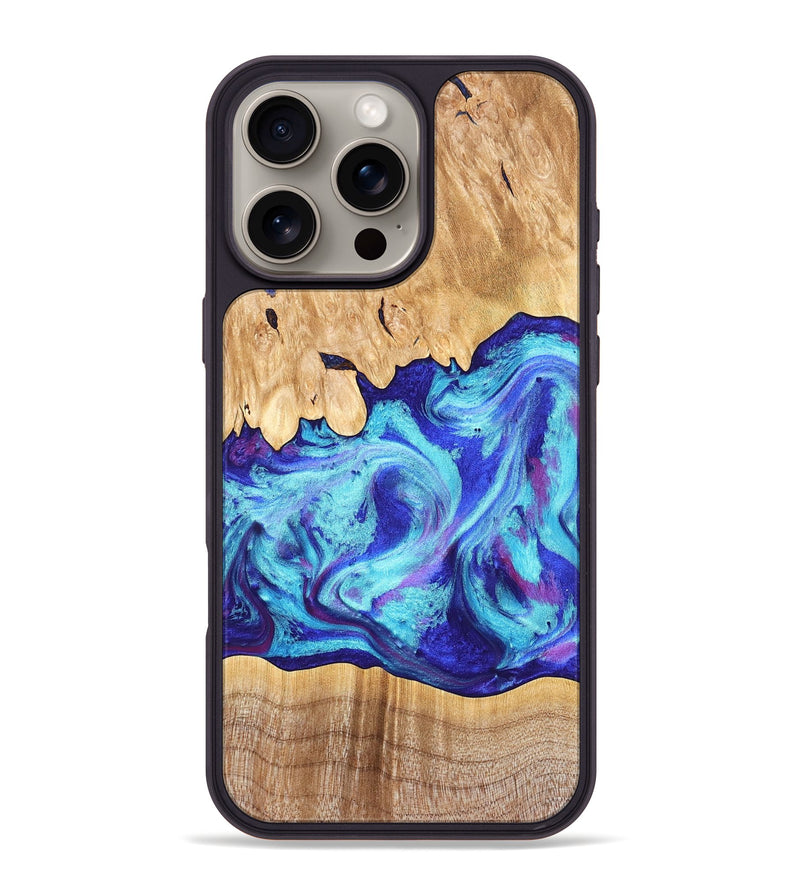 iPhone 16 Pro Max Wood Phone Case - Salina (Purple, 824943)