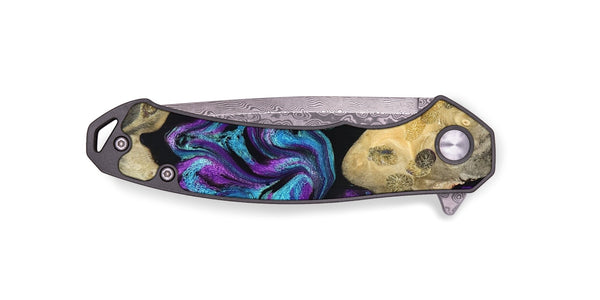 EDC Wood Pocket Knife - Jesiah (Purple, 824945)