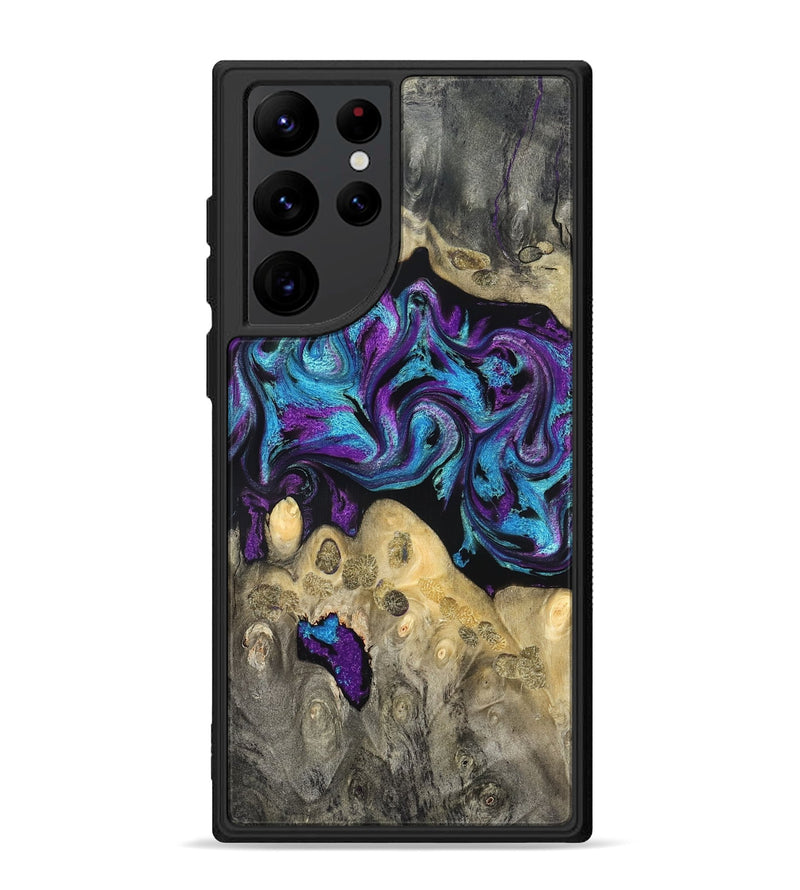 Galaxy S22 Ultra Wood Phone Case - Jesiah (Purple, 824945)