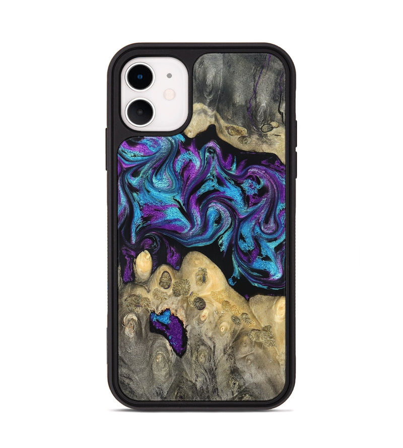 iPhone 11 Wood Phone Case - Jesiah (Purple, 824945)