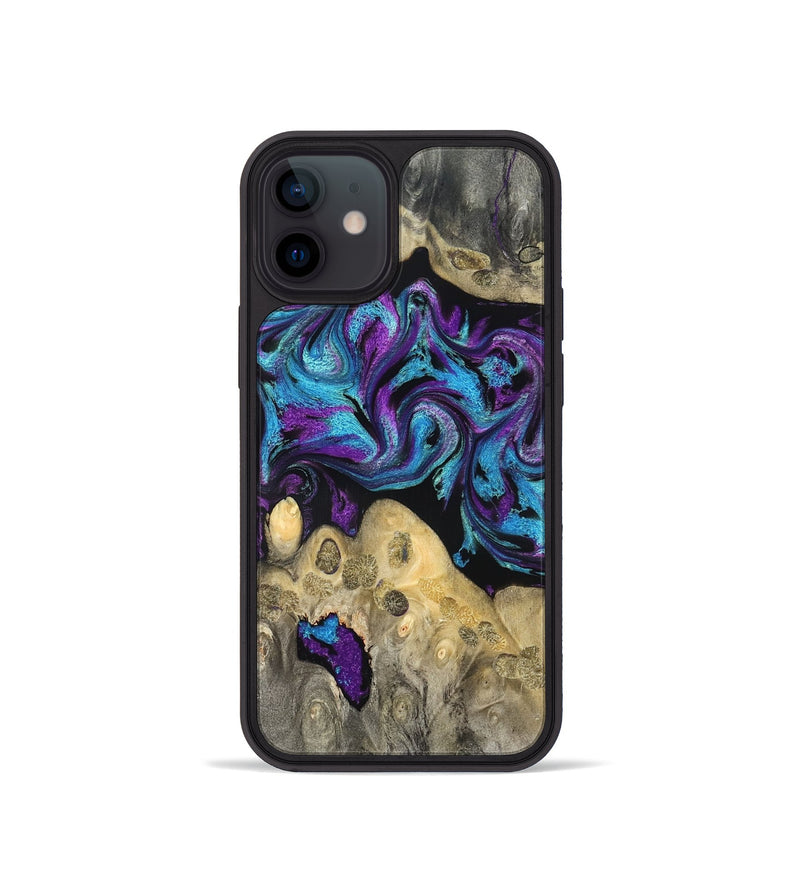 iPhone 12 mini Wood Phone Case - Jesiah (Purple, 824945)