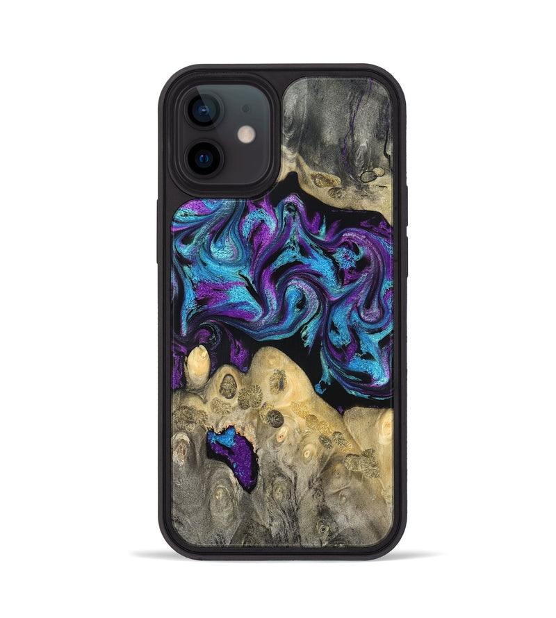 iPhone 12 Wood Phone Case - Jesiah (Purple, 824945)