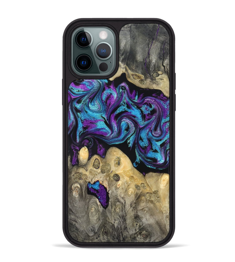 iPhone 12 Pro Max Wood Phone Case - Jesiah (Purple, 824945)