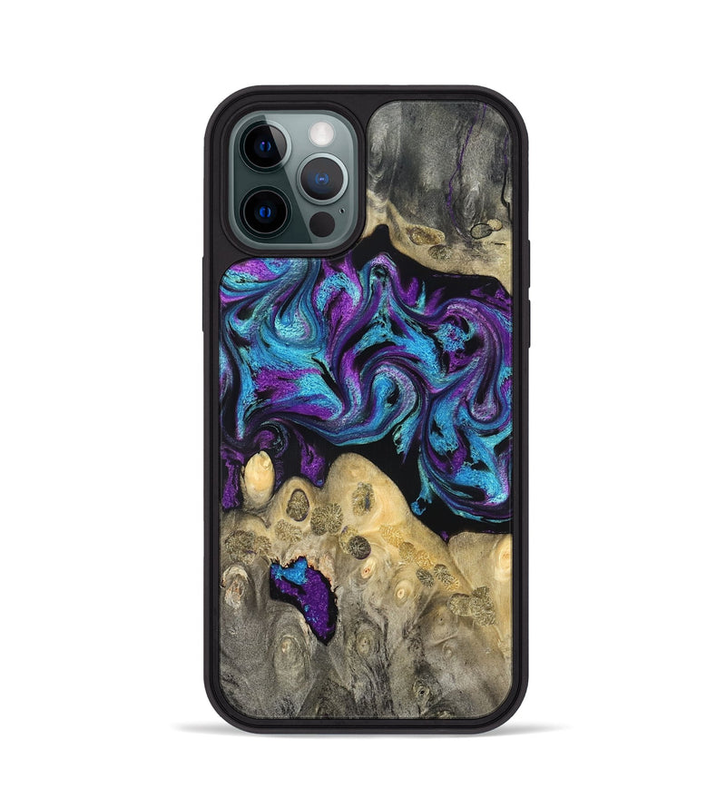 iPhone 12 Pro Wood Phone Case - Jesiah (Purple, 824945)