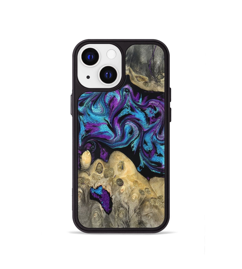 iPhone 13 mini Wood Phone Case - Jesiah (Purple, 824945)
