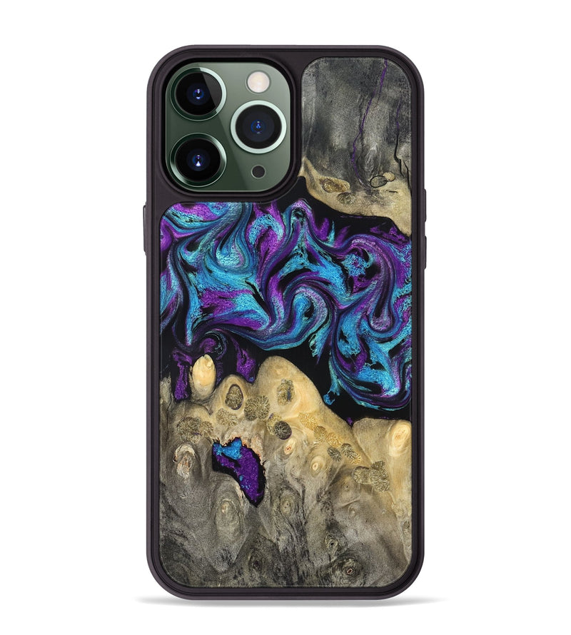 iPhone 13 Pro Max Wood Phone Case - Jesiah (Purple, 824945)